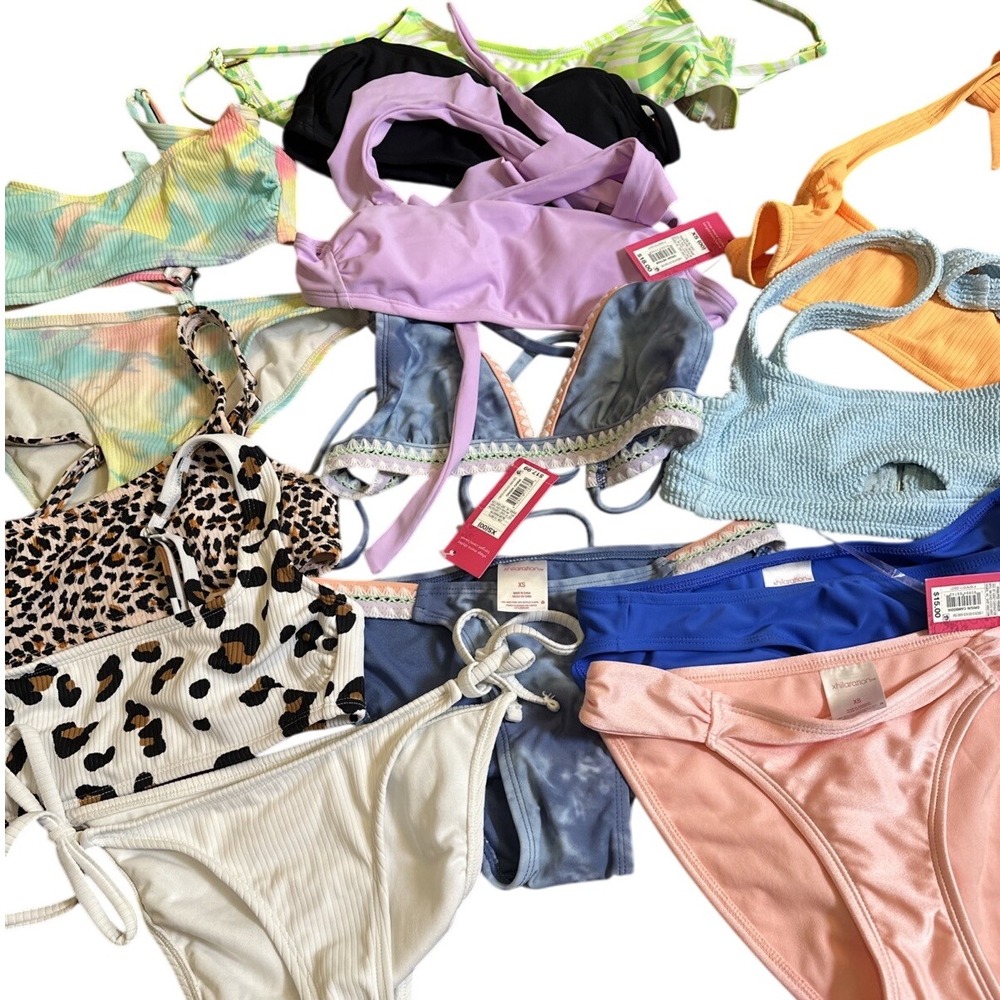 Mix & Match Bikini Tops & Bottoms Bundle Swimsuits Variety of Colors